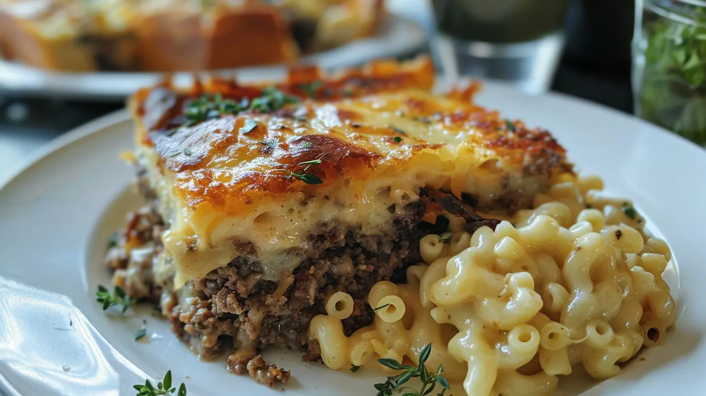 MAC AND CHEESE MEATLOAF CASSEROLE