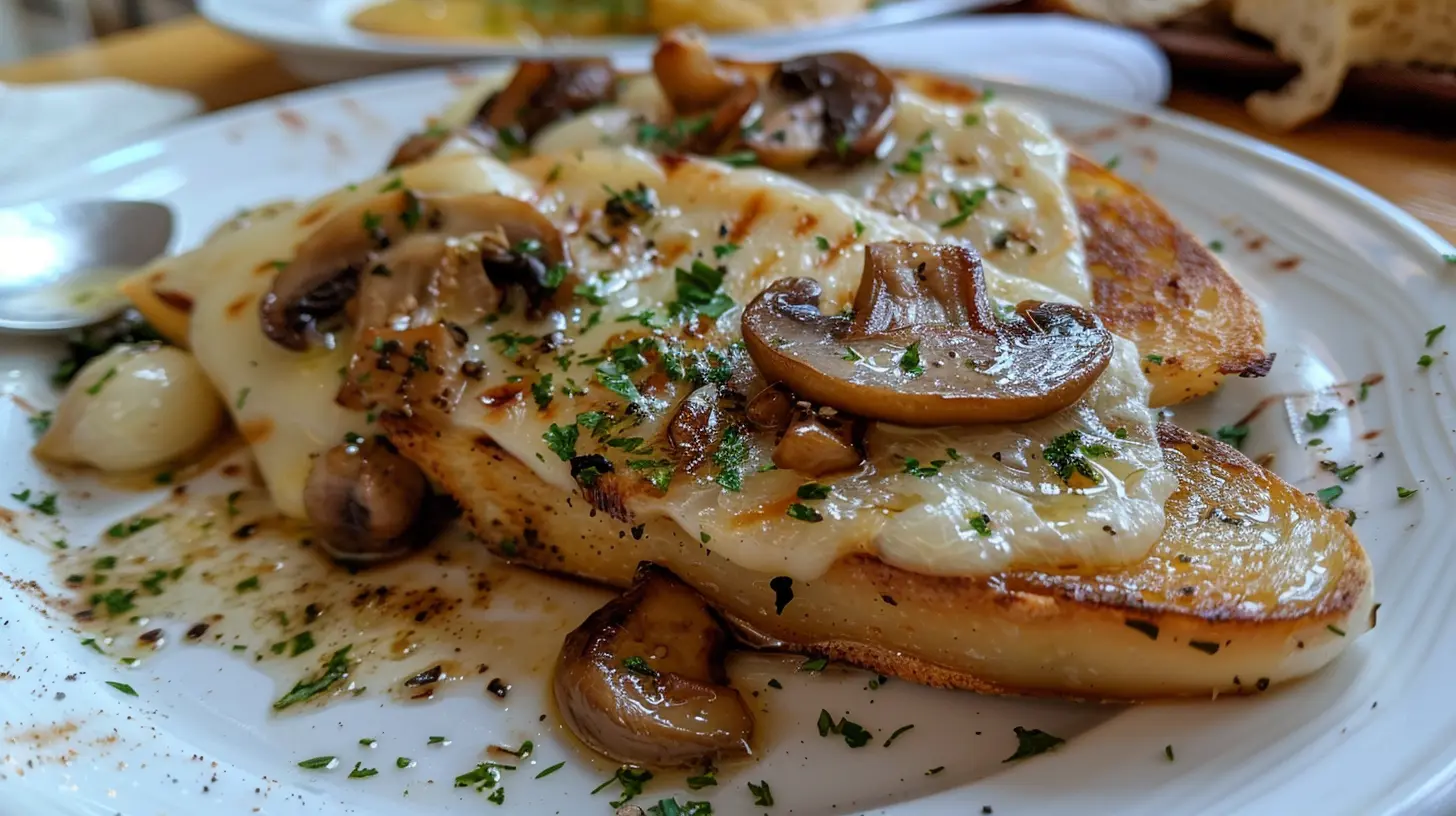 Garlic Mushroom Grilled Cheese