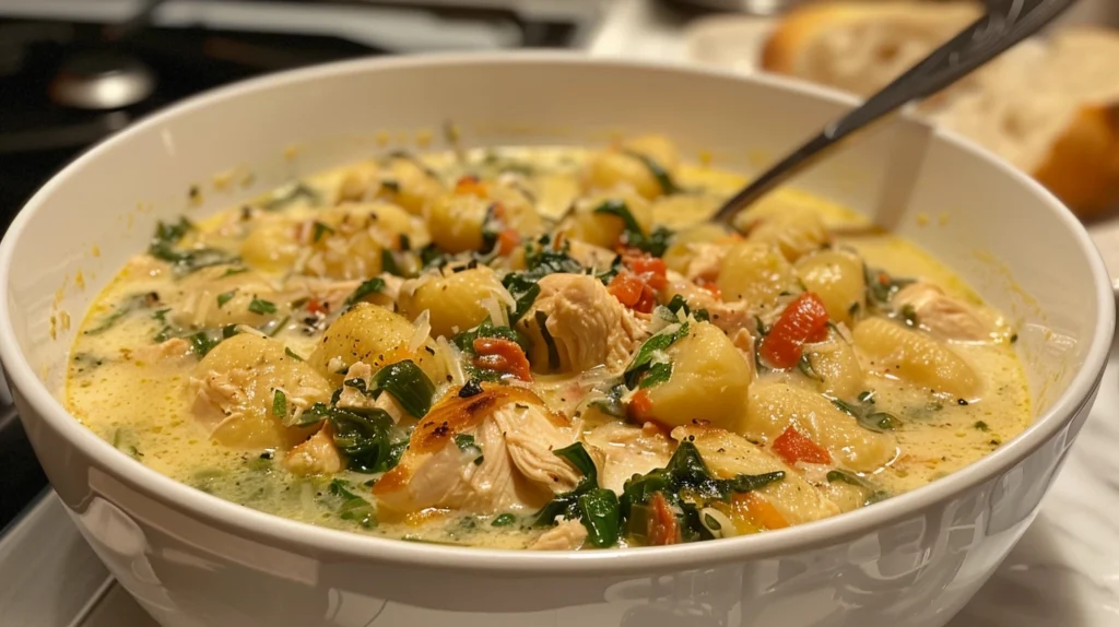 Chicken gnocchi soup recipe