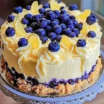 Blueberry Cake with Lemon Cream Cheese Frosting
