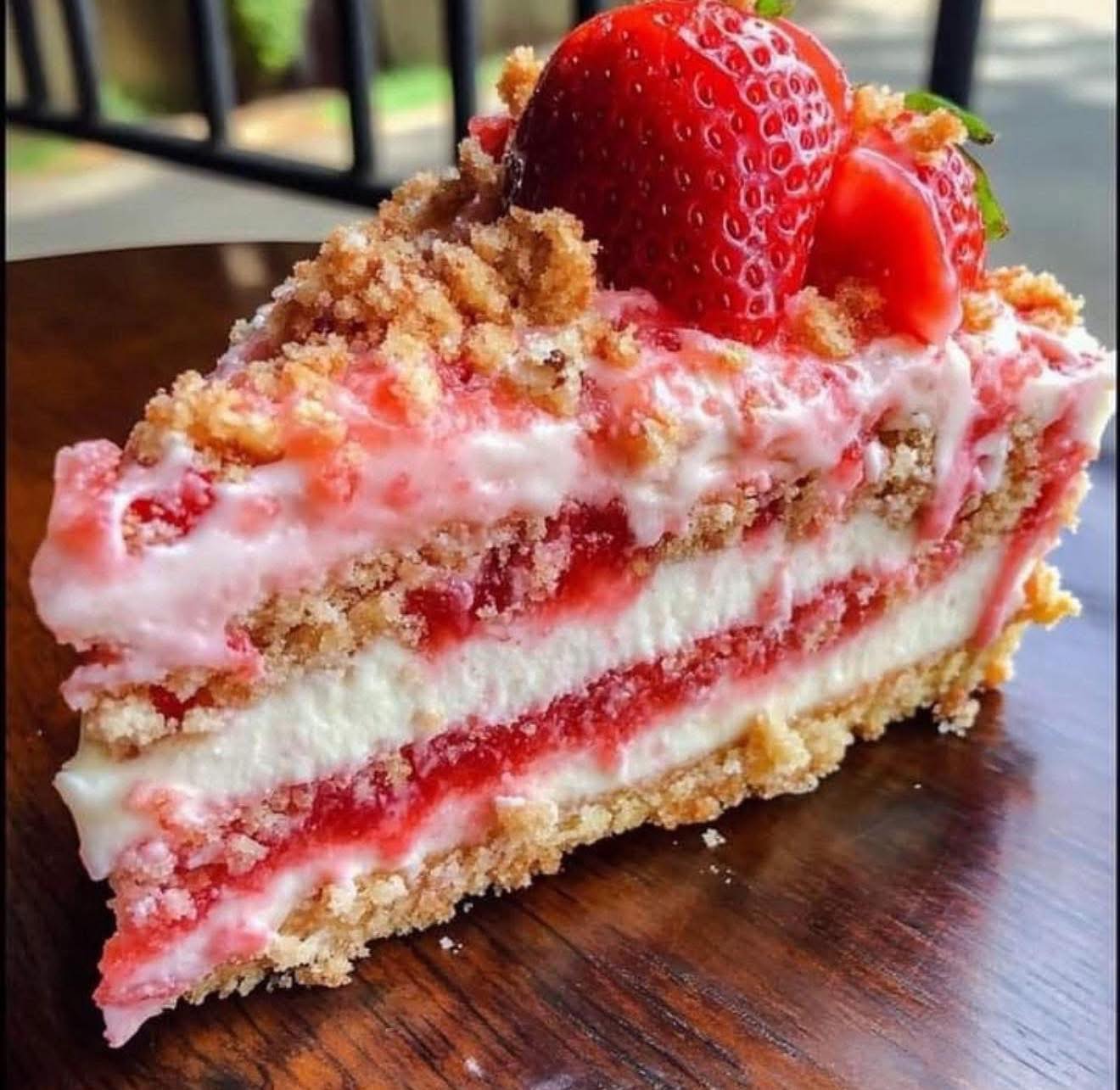 Strawberry Crunch Cheesecake