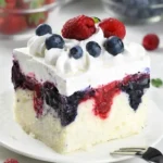 Summer Berry Poke Cake