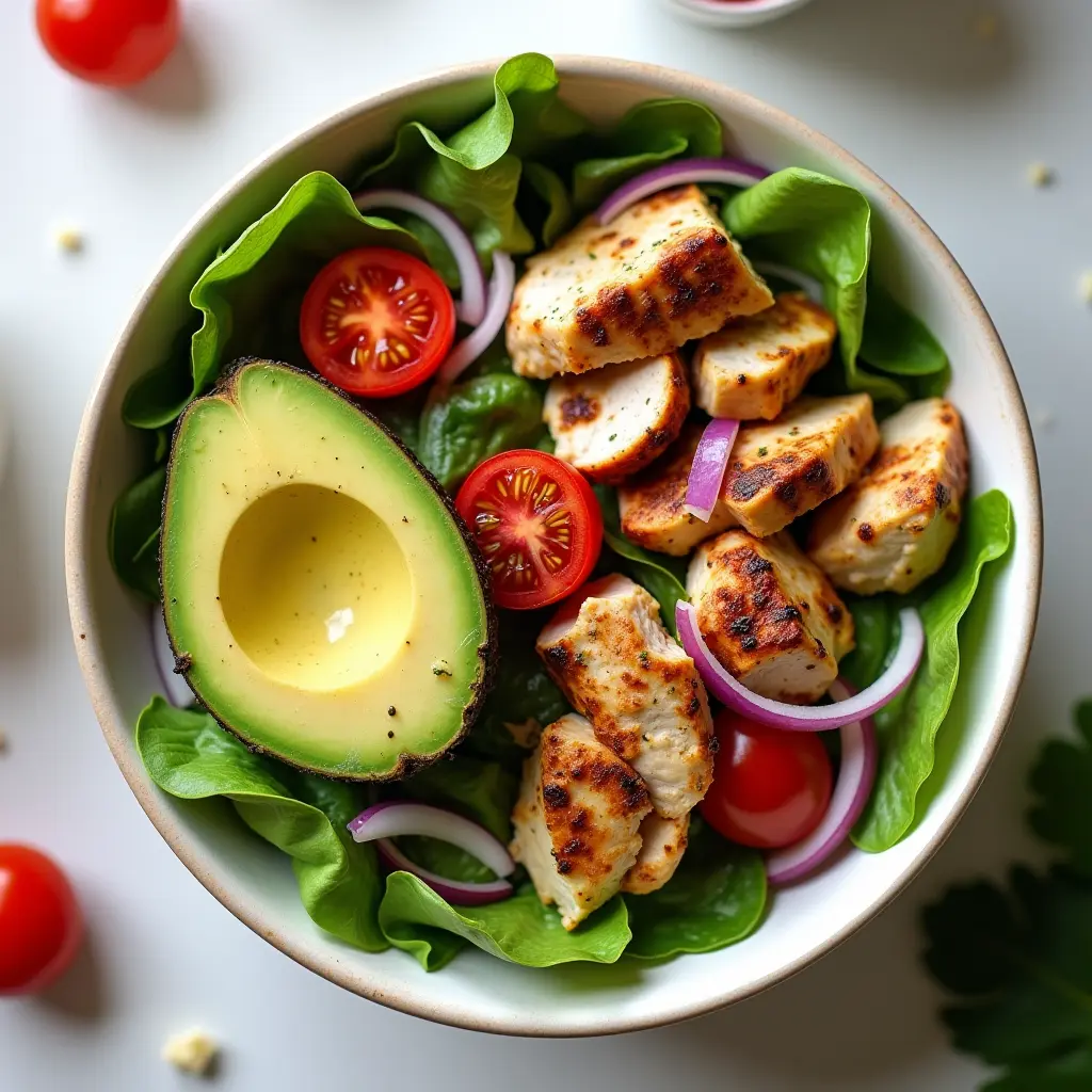easy & healthy avocado chicken salad recipe