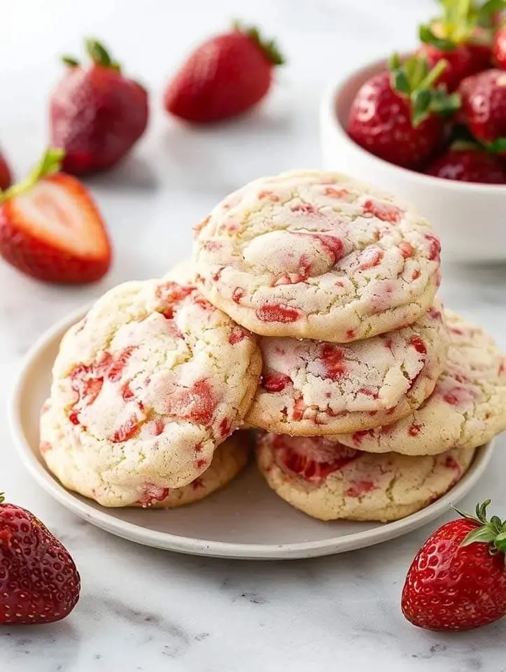Strawberry Shortcake Sugar Cookies