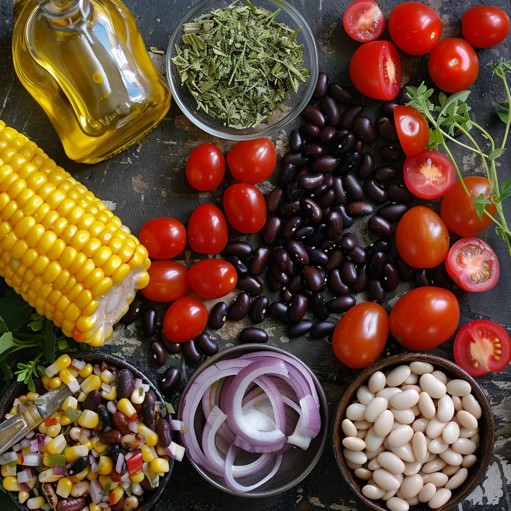 adamberranii Close up shot of ingredients for dense bean sala d966c511 c45f 4afe b087 717673e7bc6d 3