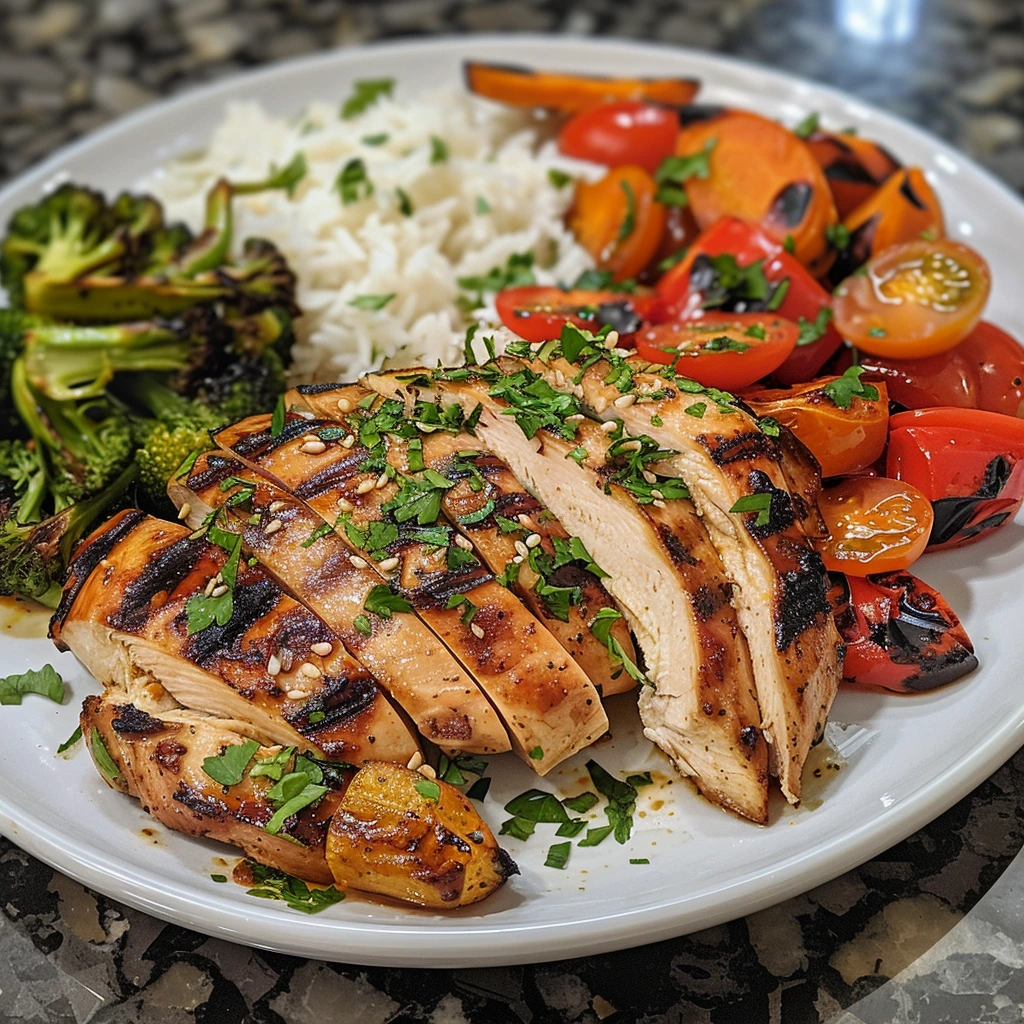 Sweet and Spicy Chicken Marinade: A Flavor-Packed Recipe for Juicy Chicken 8 adamberranii Full dinner plate with marinated chicken rice an 6f596ce6 d4f6 4b8d ad78 9afcd38d5b61 1