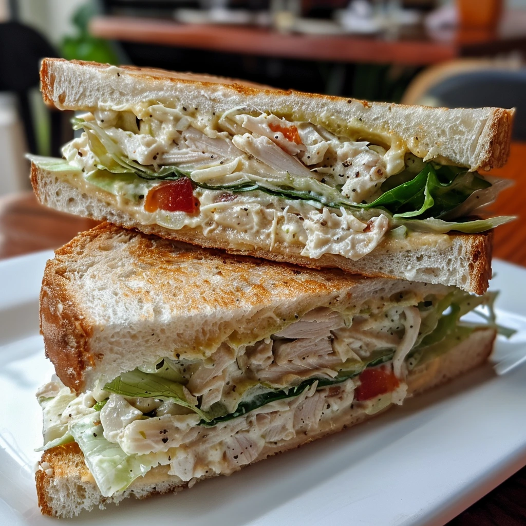 adamberranii Marry Me Chicken Salad Sandwich cut in half with dd18fd28 ae37 4c4d b06e 188b440df1b3 0