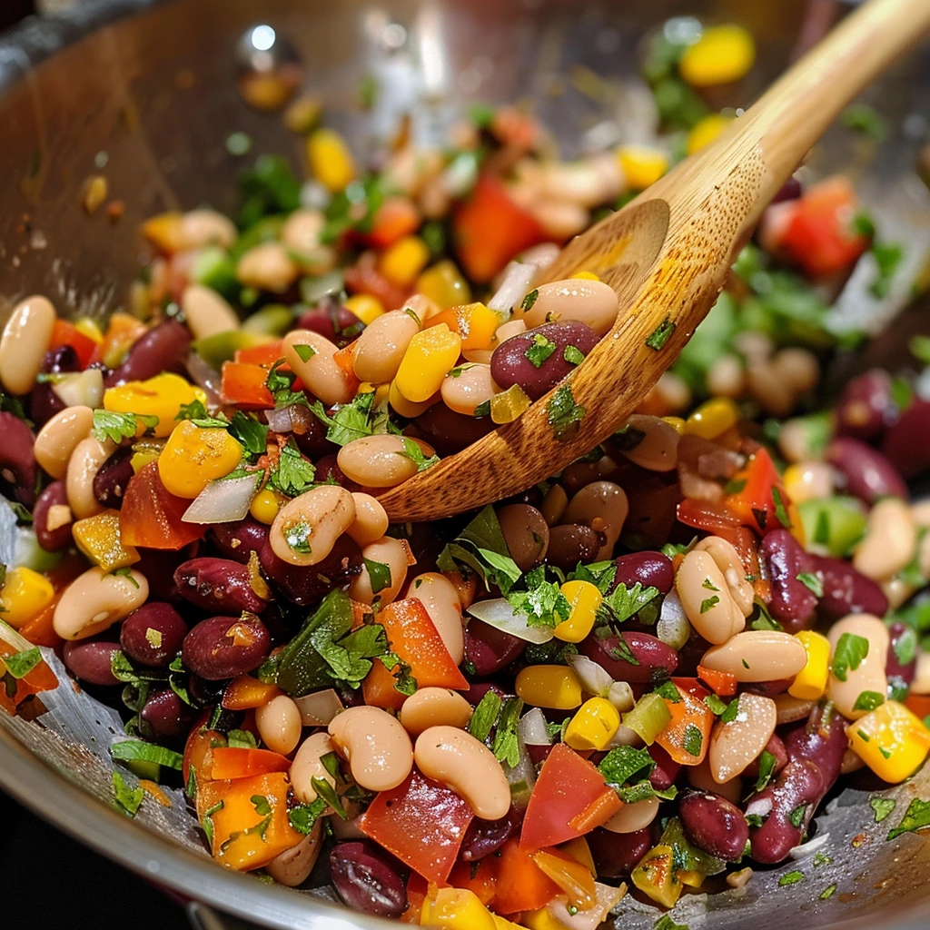 adamberranii Mid preparation photo of mixing dense bean salad f56ef21d 1487 4722 b76e 533f6512ac2f 3