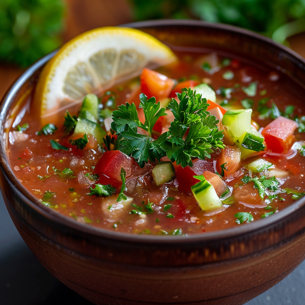 Gazpacho Salad: A Refreshing Twist on a Classic Spanish Recipe 8 adamberranii Samsung 24 Ultra close up of a bowl of gazpacho a7af3b5c a7e1 4523 b21c 88877739a1df 0
