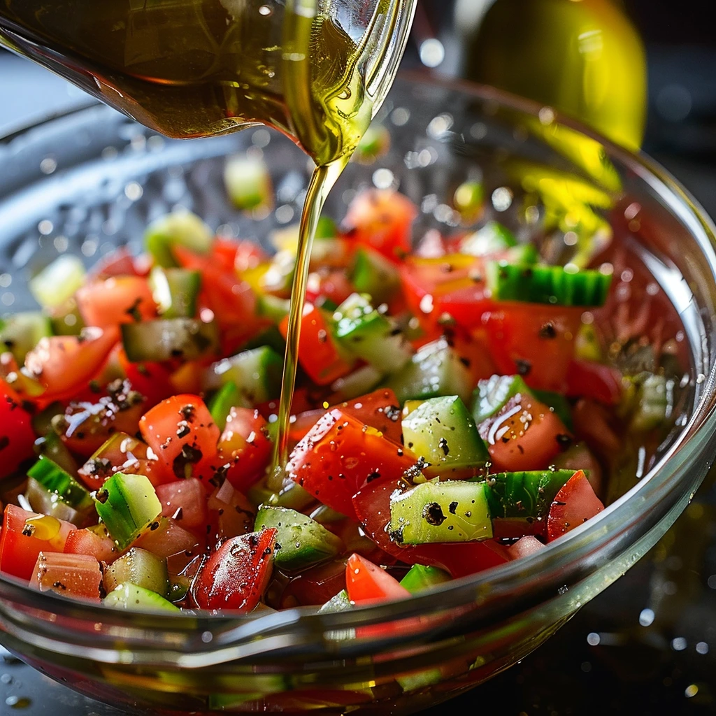 Gazpacho Salad: A Refreshing Twist on a Classic Spanish Recipe 7 adamberranii Samsung 24 Ultra close up of gazpacho salad bein 6d6bd511 1d2e 42a1 94ae 5dcdd2ab84ec 2