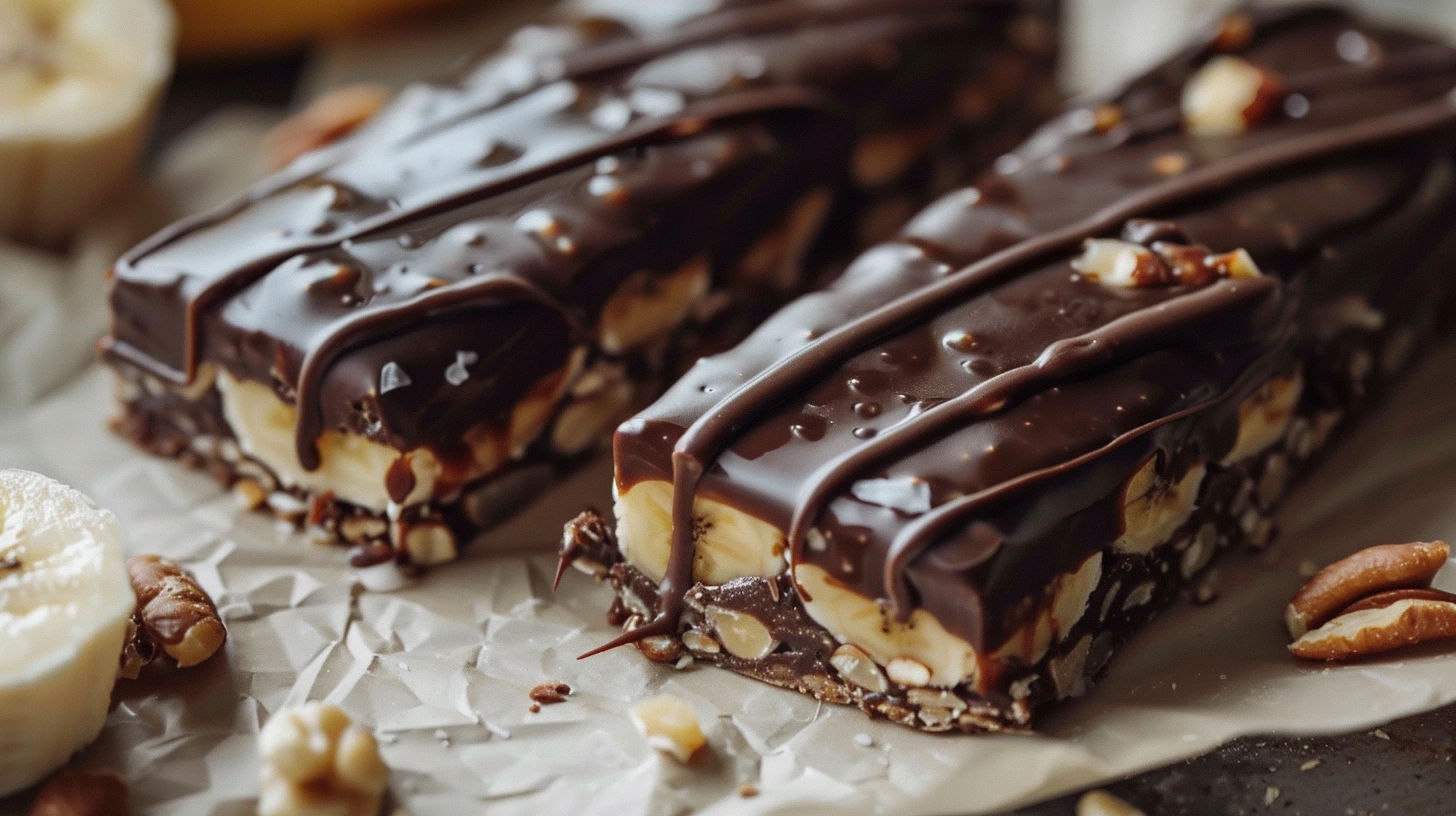 Low Calorie Frozen Banana Snickers bars