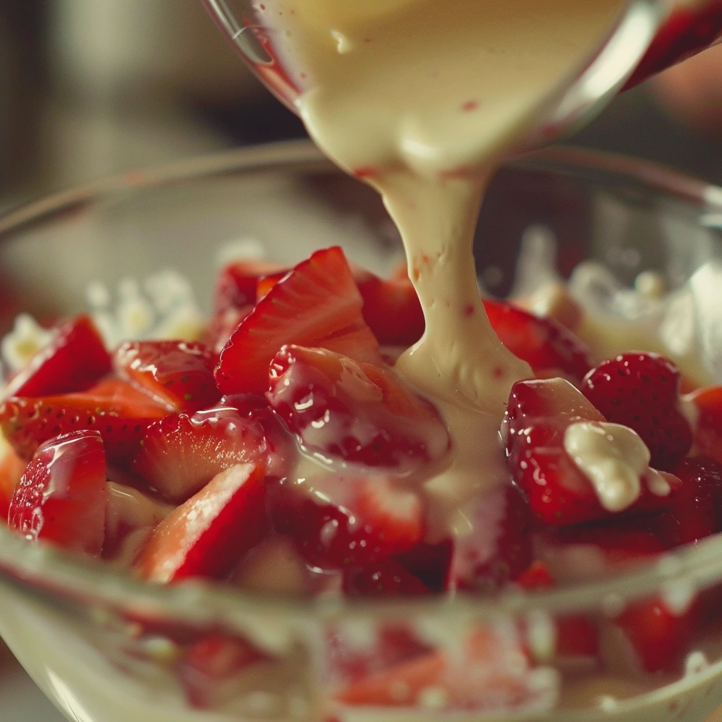 adamberranii close up of fresh chopped strawberries being mix b513560f 883d 48da 9ab9 29f10f28dcb5 2