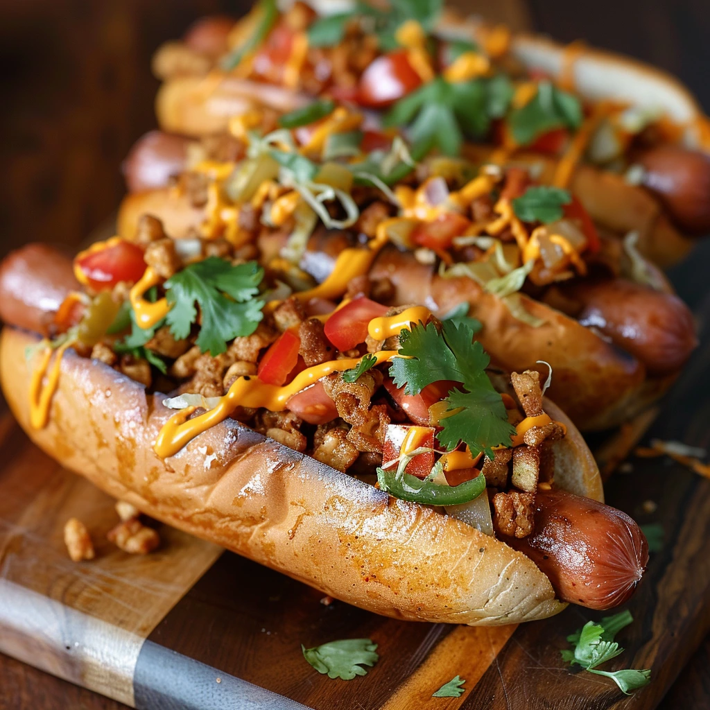 BBQ Hot Dog Board :The Ultimate Grill‑Day Crowd‑Pleaser 6 adamberranii creative toppings like Banh Mi dog and Frito pie 2b55914f cac9 4172 86e1 8f15c64100bd 0