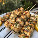 Grilled Lemon Herb Chicken Skewers