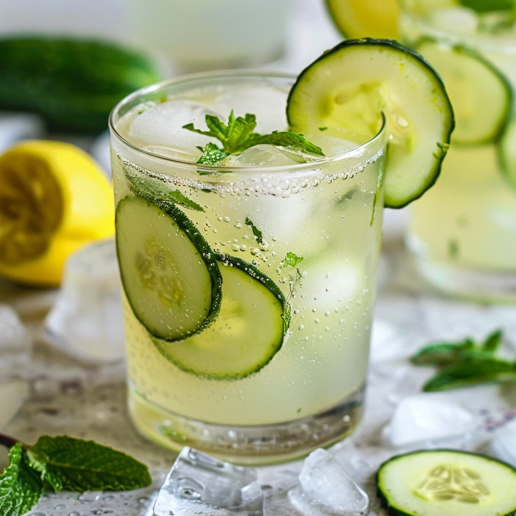 adamberranii Glass of lemonade over ice with mint and cucumbe dd223b71 9404 455c 9af9 6a732b132c7b 2