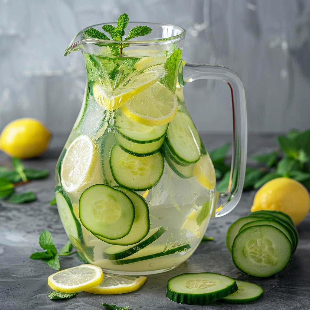 adamberranii Pitcher with lemonade and garnishes cucumber sli f0a43596 fcc0 4d0d 963d 4195fa529db1 0