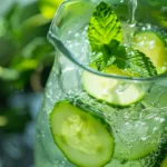 Cucumber Mint Lemonade Pitcher