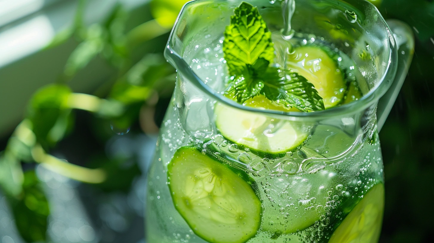 Cucumber Mint Lemonade Pitcher