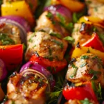 BBQ Chicken Skewers With Veggies