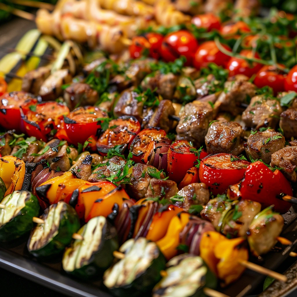 adamberranii Tray of skewers platters ready to serve with gar 8de755e9 19c7 4a7a 8f16 a318c5d38ad1 0