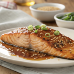 hot honey-glazed salmon